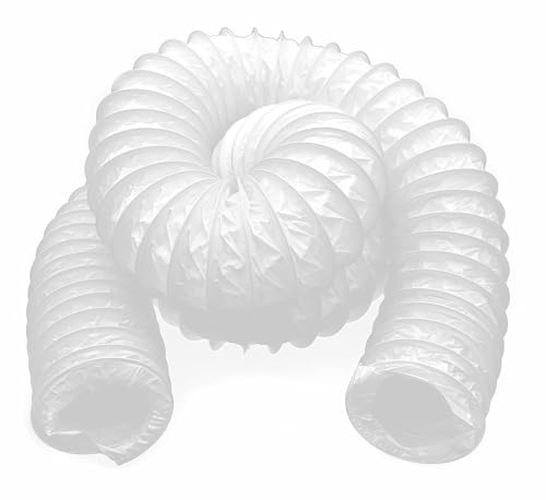H&C VENT Tubo flessibile in PVC di scarico Ø 80 mm diametro tubo – HVAC 1 m lunghezza massima condotto dell'aria – uscita ventilazione tubo flessibile per aria condizionata, sistema di alimentazione