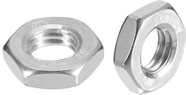 METALLIXITY 20 Stück Sechskantmuttern M10x1,25mm 304 Edelstahl Silber | metrisches Feingewinde, Für DIY Heimwerkerreparaturen Maschinen, Sechskantmuttern