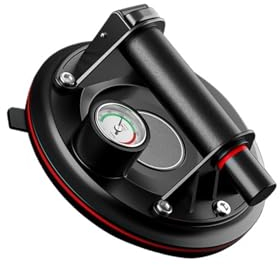 DDRROJFRS Motorisierte Saugnäpfe, Fliesen-Fliesen-Sauggerät, Glasplatten-Extraktor, Leistungsstarke Hochleistungs-Luftpumpe, Vakuum-Saugnäpfe