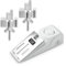 Alarma de Parada de Puerta con alarma de 120dB, Cerradura de Puerta Portatil, Kit de Puerta de Seguridad de Doble Protección Ajustable para el Hogar, Hotel, Viajes, Protección Personal (3)