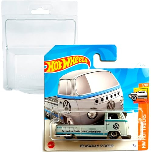 Hot Wheels Volkswagen T2 Pickup HW Hot Trucks 1/10 (42/250) Grau HTD04 2024 + Kurzkartenschutz Frikimonkey