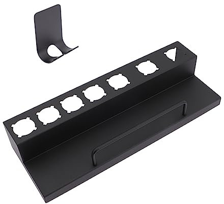 MERRYHAPY Curling Iron Holder Wall-Mounted Hair Rack Curling Rod Support for Bedroom Bathroom