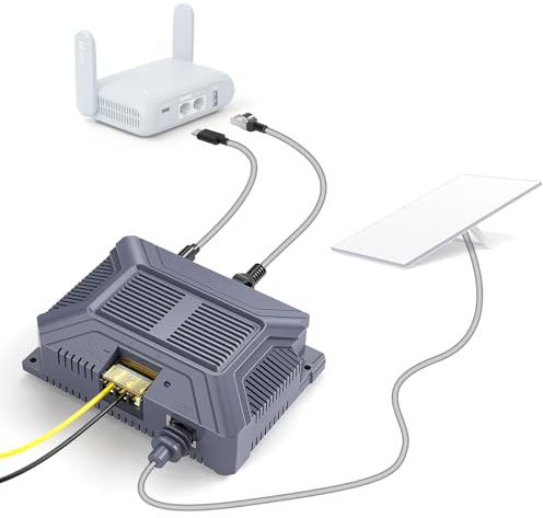 XLTTYWL Starlink V3 Poe-Injektor, 200 W 5 in 1 GigE Passiv & ESD-Schutz Gen 3 Starlink 12 V mit USB & Typ-C-Stromausgang DC 9-36 V/200 W für Starlink Gen 3 Dishy