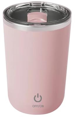 MiOYOOW Tasse à Café Auto-mélangante, 350ML IPX6 étanche, Mug à Mélange électrique Magnétique en Acier Inoxydable, avec Couvercle, pour la Maison, les Voyages et le Bureau