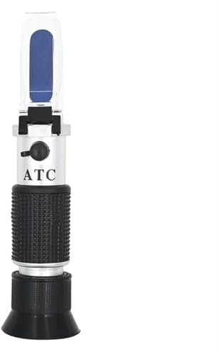 NGBFF Refraktometer, Bier-Refraktometer, Würze-Wein-Brauen, Doppelskala, spezifisches Verhältnis, Hydrometer, 1.000–1.130 Brix, 0–32% ATC, Zucker, Homebrew-Kit,für Zuhause