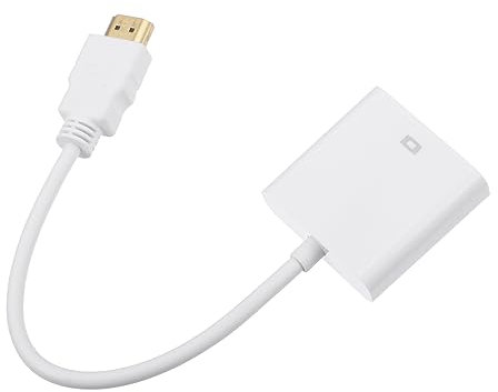 HOMSFOU Adaptateur Câble vers Vga 1080P Convertisseur Vidéo Numérique À Analogique Plug and Play pour Pc Portable Projecteur Moniteur