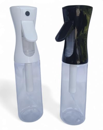 LELE MAKE® Lot de 2 vaporisateurs d'eau de coiffeur 300 ml (2 unités) - Pulvérisateur continu pour cheveux et peau, jardinage, animaux, nettoyage - diffuseur d'eau