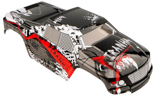 GDOOL 9201E RC Car Car Shell Body Cover PX9200-02 Accessory Replacement Spare Parts for 1/10 Scale 9201E 9203E 9205E 9206E Trucks 200E 210E Trucks(Red)