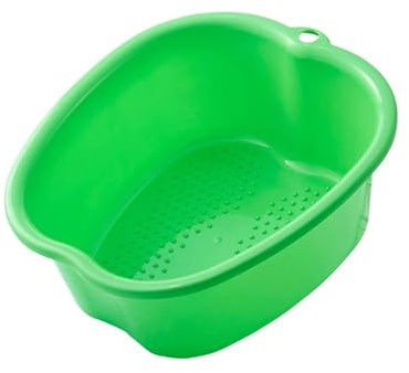 Grand bol de bain de pieds en plastique pour pédicure, massage des pieds, pédicure, détox et massage, parfait pour tremper vos pieds, ongles des orteils et chevilles, peut être trempé pour enlever les