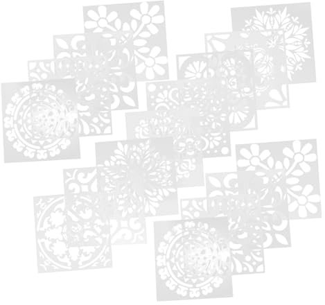 STOBOK 16stücke Mandala Malvorlagen Für Junge Mädchen Blumen Zeichenvorlagen Bunte Mandala Graffiti Werkzeuge Zeichnung Mädchen Junge