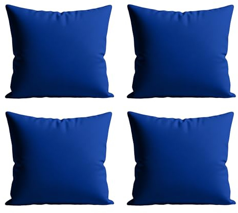 Home Sweet Home UK Outdoor Cushions Waterproof Filled 4 Pack 45x45cm With Invisible Zippered Outdoor Garden Cushions Waterproof 18x18 With Cushion Covers For Living Room Garden Sofa Bedroom