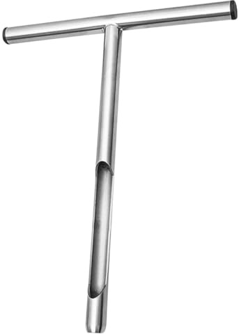 SHINEOFI Campionatore Terreno Acciaio Resistente con Manico T Ergonomico Sonda Campionamento Terra Riutilizzabile per Analisi Terra Prato e Agricoltura Strumento Portatile per Carotaggio e
