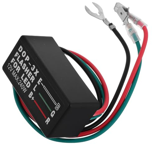 SOIMISS Relais Clignotant LED Dop-3x pour Moto et Voiture Contrôleur Clignotants à LED Compact Module Électronique Puissant Relais Flash Sécurité Éclairage Stroboscopique