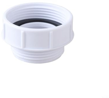 CashMuch 1-1/2 to 1-1/4 Inch Sink Drain Reducer, PP Material Plumbing Adapter Connector for Standard Pipes, White