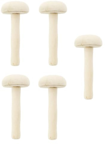 Uonlytech Set 5 Pezzi Rulli Inchiostro per Stampa in Legno Beige, Strumenti Semplici e Generosi per Pittura e Artigianato, per Stampa e Fai da Te Creativi