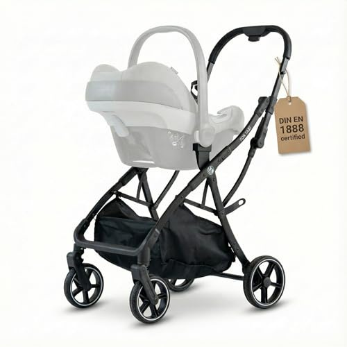 Fox Baby Kinderwagen-Gestell „Fox Taxi“ – leichtes, klappbares Universal-Gestell für Babyschale kompatibel mit vielen Modellen, rückenschonend für kurze Wege und Reisen