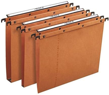 Elba Hängetaschen A4, AZO Ultimate, mit 1,5 cm Boden, orange, 25 Stück
