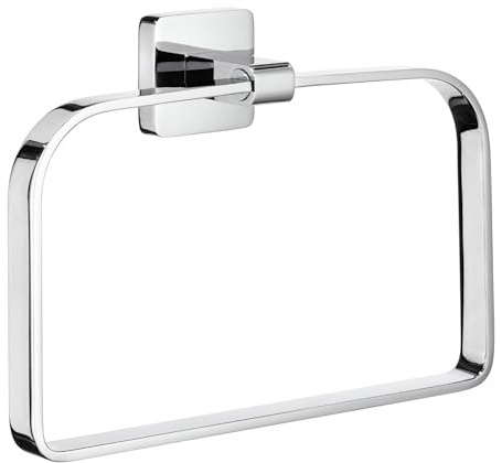 Smedbo Ice Towel Ring, Polished Chrome, Silver