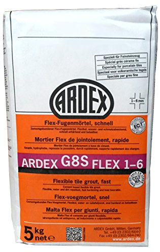 ARDEX G8S Mortier flexible pour joints 1-6 mm 5 kg Couleur Pergamon durcit rapidement et résistant