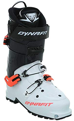 DYNAFIT W Neo PU Boot Schwarz-Weiß, Damen Touren-Skischuh, Größe EU 41 - Farbe White - Fluo Coral