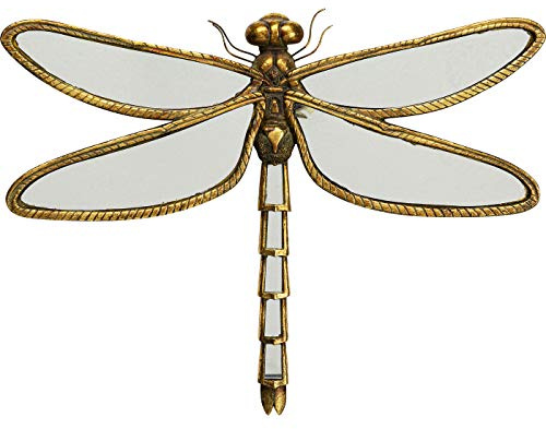 Kare Design Wandschmuck Dragonfly Mirror, Glas verspiegelt, 36x5x47cm