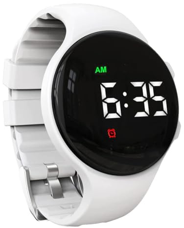 e-vibra Vibrating Alarm Reminder Watch Silent Wake Up Watch - with Multiple Alarms (White)