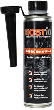 Rostio BenzinPlus4 Petrol Additive, Fuel Stabiliser & Engine System Cleaner, Fuel Engine Cleaner, Cleaning of Injectors and Valves, Size: 1 Bottle