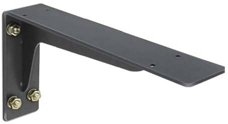 BBTISG L Metal Brackets, Countertop Support Brackets Wall Mounted Solid Shelf Brackets for Scaffold Board Worktop Shelves Floating Desk for Scaffold Board with Screw (18in)
