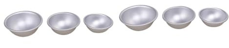MAGICLULU 12stücke Aluminium Badekugel Formen Badekugeln Molds Für Hausgemachte Badebomben Seifen Und Desserts Für Kreative Bastelprojekte