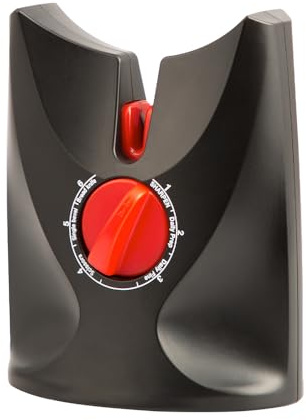 Easylife Rotary Ceramic Electric Knife Sharpener, Scissors and Blade Sharpener with Non-Slip Base, Stainless Steel Knives Sharpener 10.2x6x12.3cm - Fully Guaranteed