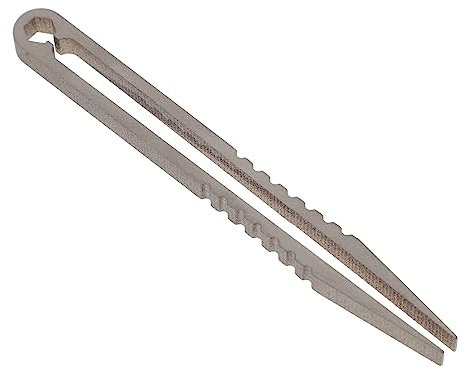 WOONEKY Mini Titanium Tweezers Outdoor Portable Alloy Tweezers CNC Machined Compact Camping Tool
