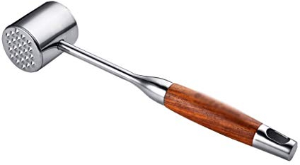 Tenditore per carne 304 in acciaio inox batticarne in acciaio inox batticarne Heavy Duty Carne Martello Softener, carne Pounder a intenerire la bistecca, manzo, pollo, agnello e carne macinata Tendito