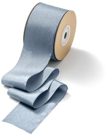 CHUQING Geschenkband Breit Schleifenband Hochzeit Seidenband Dekoband Blaugrau