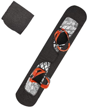 Snowboard-Schutzhülle mit offener Bindung,Snowboard Schutz Cover,Schützen Sie Snowboard vor Kratzern,Dehnbare Stoff Bindung Pads Protector Sleeve zum Verpacken in Snowboardtasche (L: Länge 175cm)