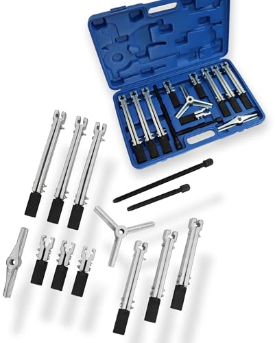 Bituxx 12 TLG. universal Lager Abzieher Set 2 und 3 Armig Innen Außen Werkzeug Lagerabzieher Kugellager Bearing Puller KFZ Auto