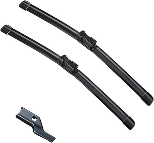 BINNXC Auto Scheibenwischer, für VW Golf 6 Golf6 MK6 VI 2009-2012 5K, Auto Cheibe Wischer Leiser Ersatzwischblätter Wischerblätter Bürsten Zubehör,A-LHD Front