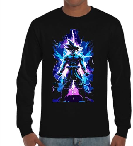 the Fan Tee Camiseta de Adulto de Manga Larga de Hombre Dibujos Animados Dragon Bola Ball Anime Manga 741 XL