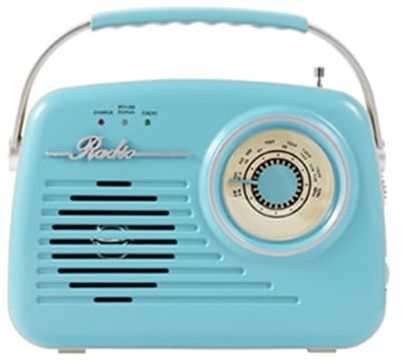 Yzzthumss Radio Bluetooth Retro Design Vintage Multifunzionale USB BT SD FM AUX Connettività Ideale Adatta per Casa e Ufficio C