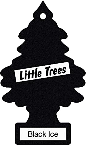 Little Trees Air Freshener Tree MTR0004 Black Ice Fragrance For Car Home Boat Caravan - Single Pack