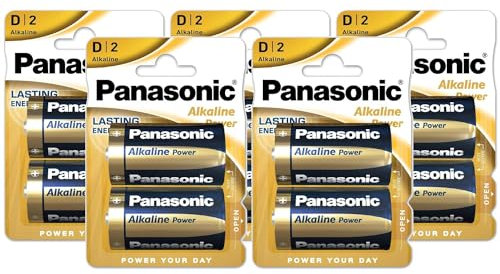 Panasonic Power LR20/D - Lote de 5 blísteres de 2 pilas alcalinas (1,5 V)