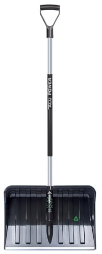 Prosperplast Schneeschieber ALPINUS ECO – große Schaufel mit stabilem Alustiel, langlebig & leicht | ergonomischer Stiel | Schaufel 55 x 38,5 cm | Gesamtlänge Stiel145 cm | ideal für Schnee