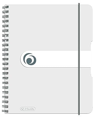 Herlitz To Go Notizblock, A5, Spiralbindung, Transparent, 80 Blatt