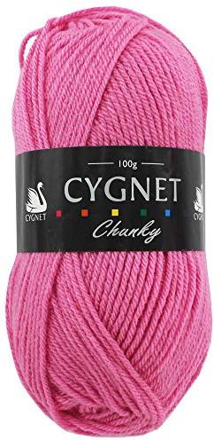 Cygnet C1005 Garn-Knäuel | 100% Acryl, Version Chunky, Strickgarn/Strickwolle 100 g rose
