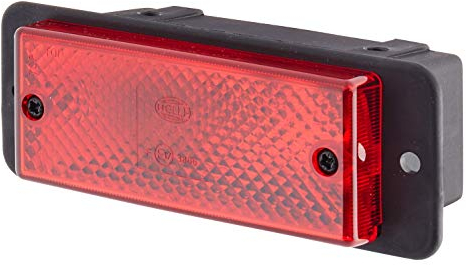 HELLA 2NE 006 609-197 Rear Fog Light - Halogen - 12V - mounting - Lens Colour: Red - Plug: Blade Terminal - right/left