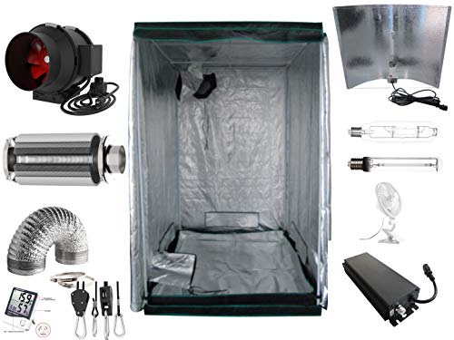 Grow Box Komplettset 600 W dimmbar NDL Pro 120x120x200 cm (660 Watt Adjustable Wing)