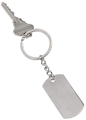 SS DOG TAG KEY CHAIN, 4.25 L