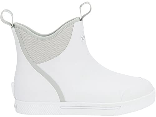 Xtratuf Men's Wheelhouse Ankle Deck Boot, White, Size 12(M)