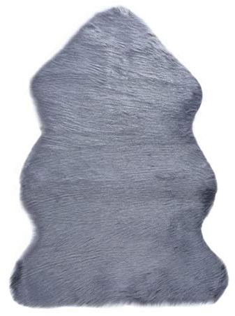KKDIY Kunstfellimitat, weicher Teppich, waschbar, flauschig, Wolle, warm, für Wohnzimmer