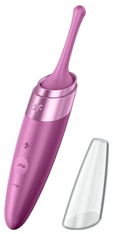 Satisfyer Twirling Delight Vibrator | Wasserdichtes (IPX7) Sex-Spielzeug | Hautfreundliches Silikon | Stimulationsspitze mit Power-Motor | Ideal für Damen & Intime Stimulation | 40 Programme in beere