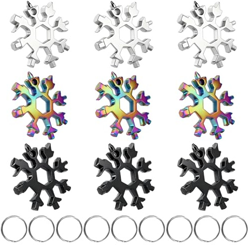 Copo de nieve Multi-herramienta, combinación de tarjetas multiherramienta de acero inoxidable productos al aire libre portátiles compactos